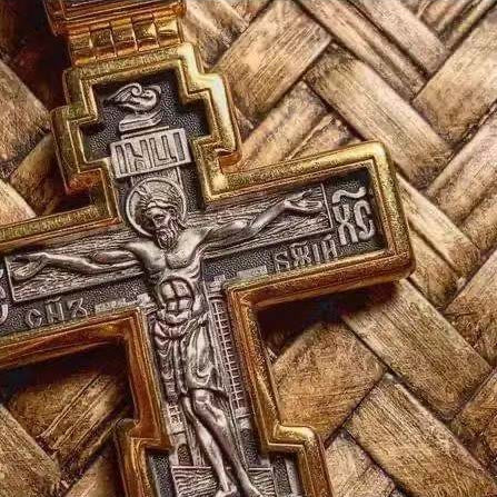 Christianartworkshop Halskette mit Anhänger im Retro-Stil mit dem gekreuzigten Jesus, zweifarbig, Legierung - image 2