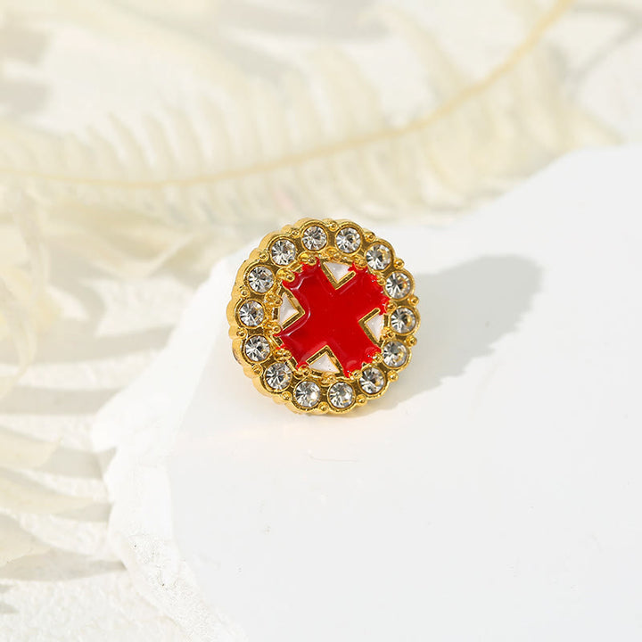 Christianartworkshop 4 Stück/Set Retro Fresh Style Anti-Exposure Pin Fashion Religion Brosche - image 4