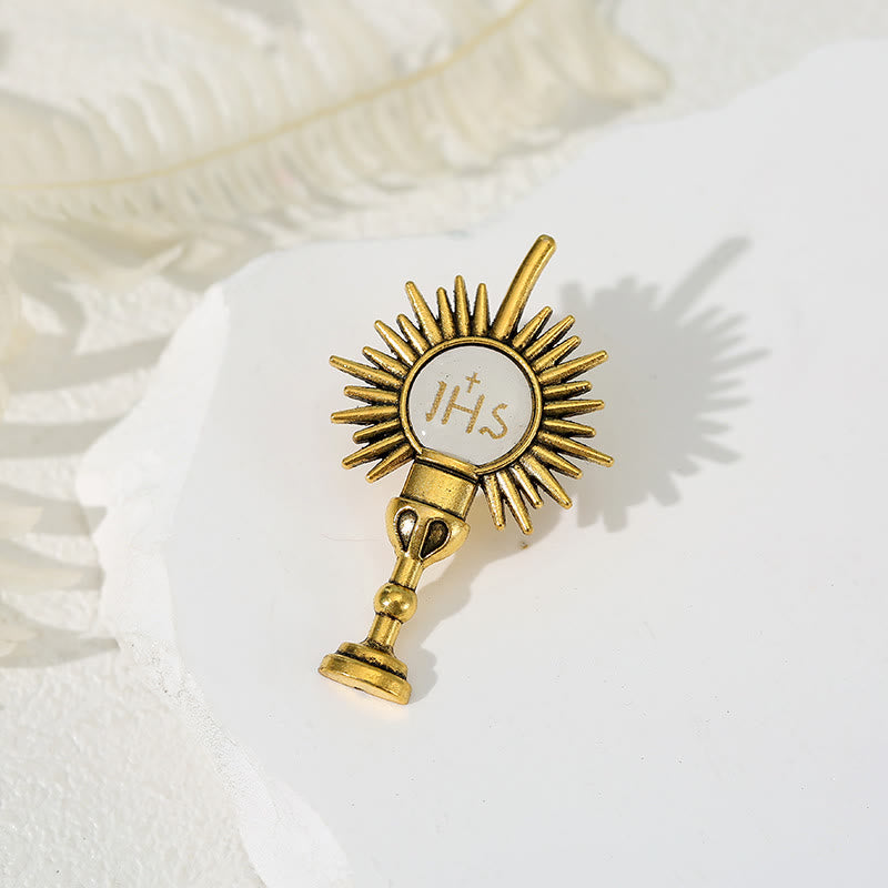 Christianartworkshop 4 Stück/Set Retro Fresh Style Anti-Exposure Pin Fashion Religion Brosche - image 5