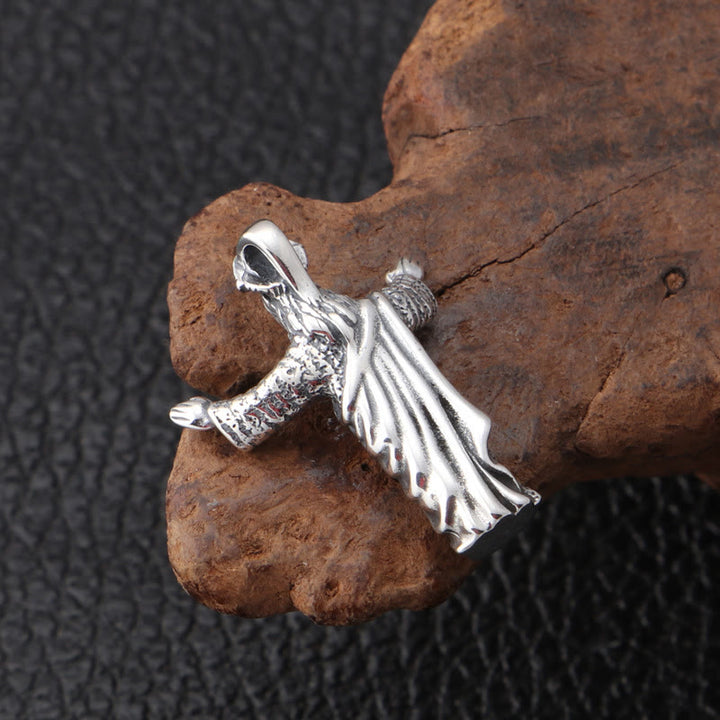 Christianartworkshop Halskette mit Jesus-Anhänger aus Sterlingsilber im Retro-Stil, altmodisch - image 3