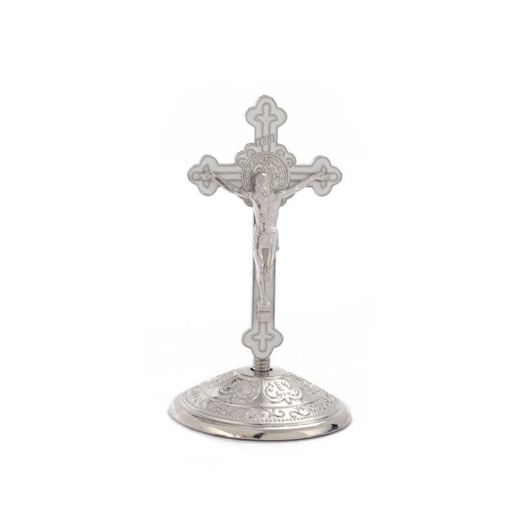 Christianartworkshop Klassischer Stil, Zinklegierung, Kruzifix, stereoskopische Desktop-Ornamente - Silber - image 7