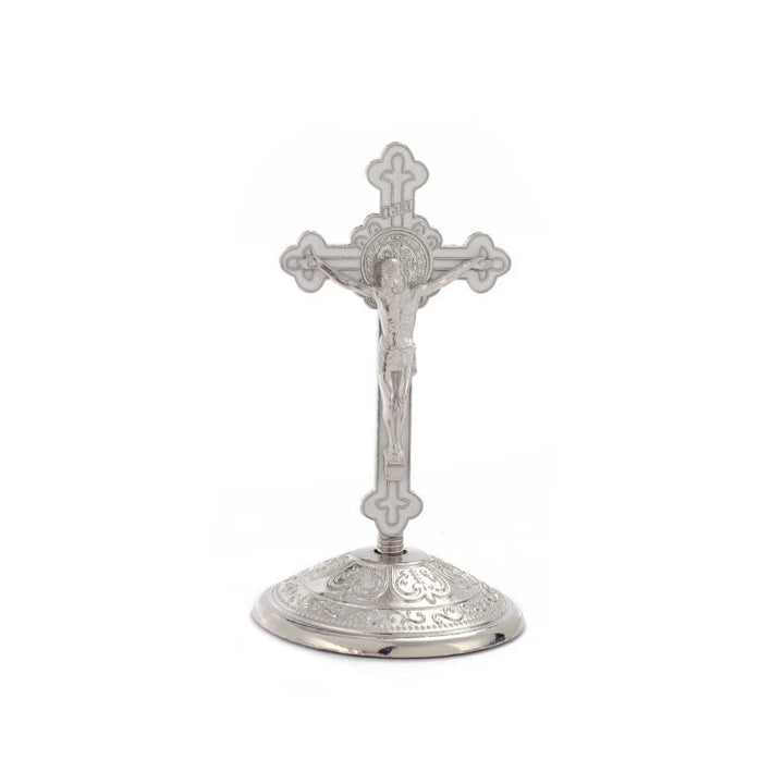 Christianartworkshop Klassischer Stil, Zinklegierung, Kruzifix, stereoskopische Desktop-Ornamente - Silber - image 7