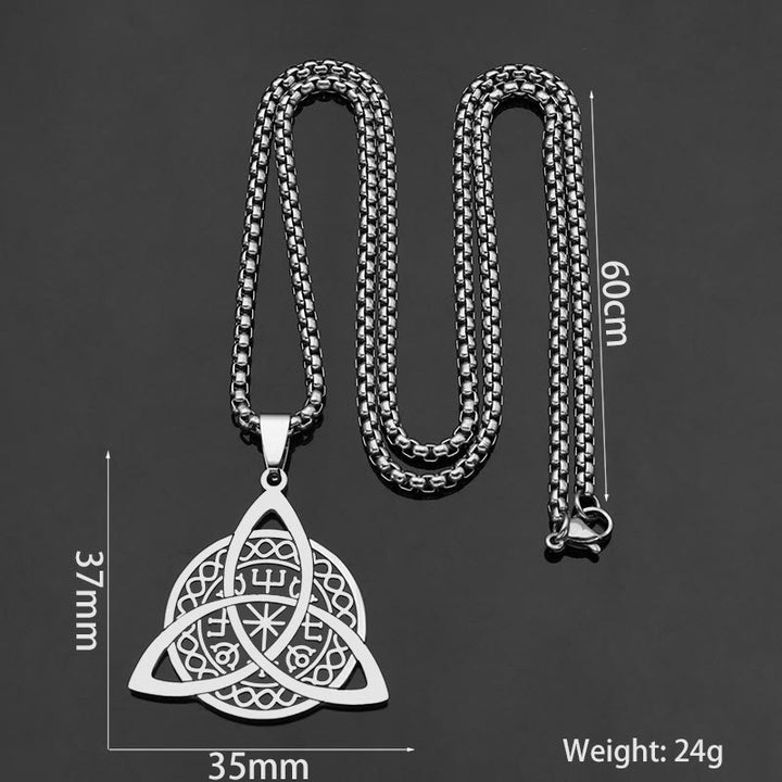 Christianartworkshop Halskette mit Triquetra-Anhänger aus Edelstahl im minimalistischen Stil - image 4