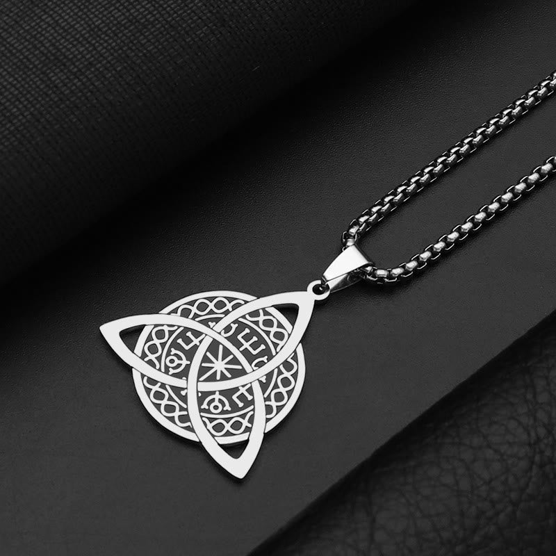Christianartworkshop Halskette mit Triquetra-Anhänger aus Edelstahl im minimalistischen Stil - image 3