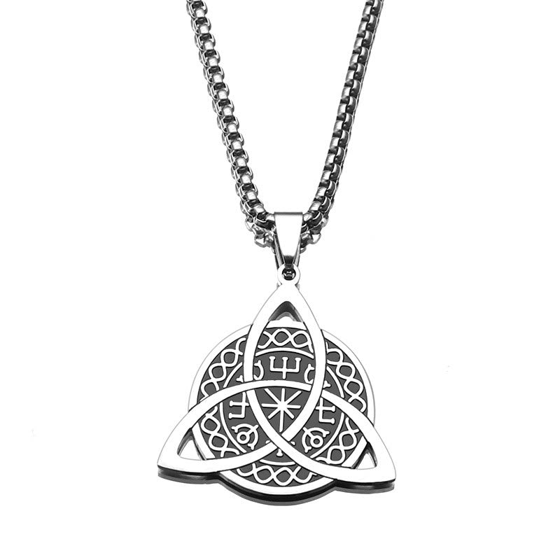 Christianartworkshop Halskette mit Triquetra-Anhänger aus Edelstahl im minimalistischen Stil - image 5