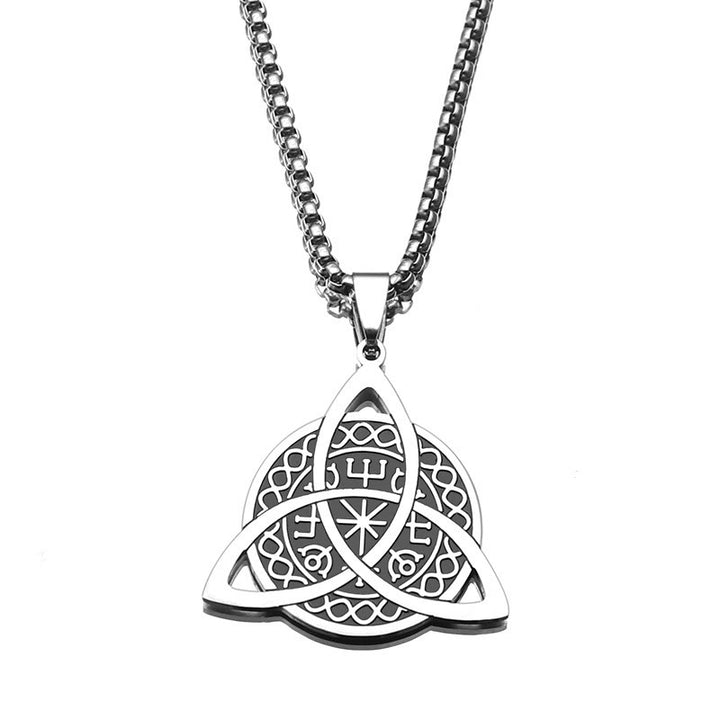 Christianartworkshop Halskette mit Triquetra-Anhänger aus Edelstahl im minimalistischen Stil - image 5
