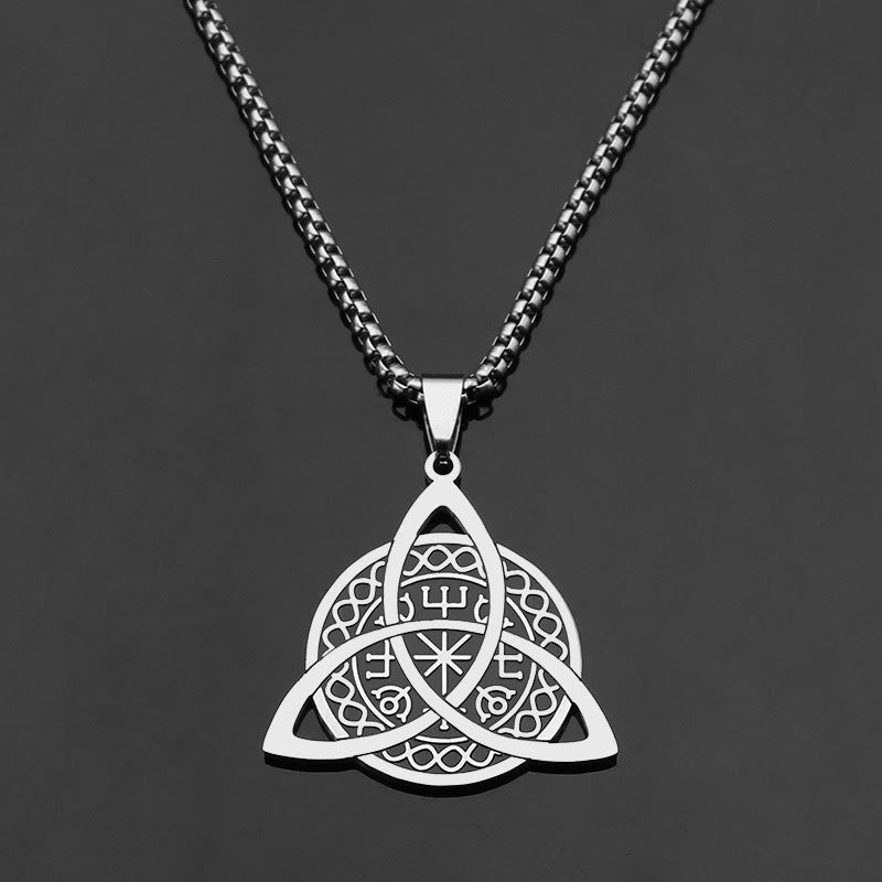 Christianartworkshop Halskette mit Triquetra-Anhänger aus Edelstahl im minimalistischen Stil - image 2