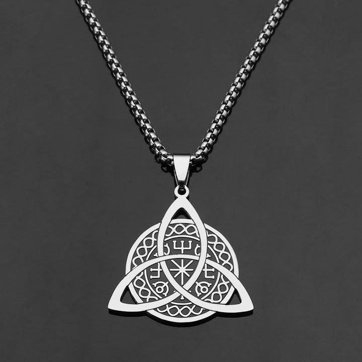 Christianartworkshop Halskette mit Triquetra-Anhänger aus Edelstahl im minimalistischen Stil - image 2