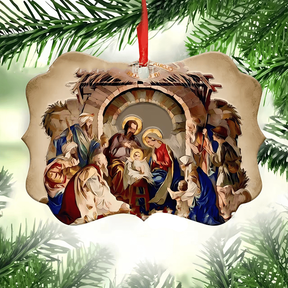 Christianartworkshop Acrylschilder, Krippe, Weihnachtsdekoration zum Aufhängen, C - Weihnachtskrippe - image 0