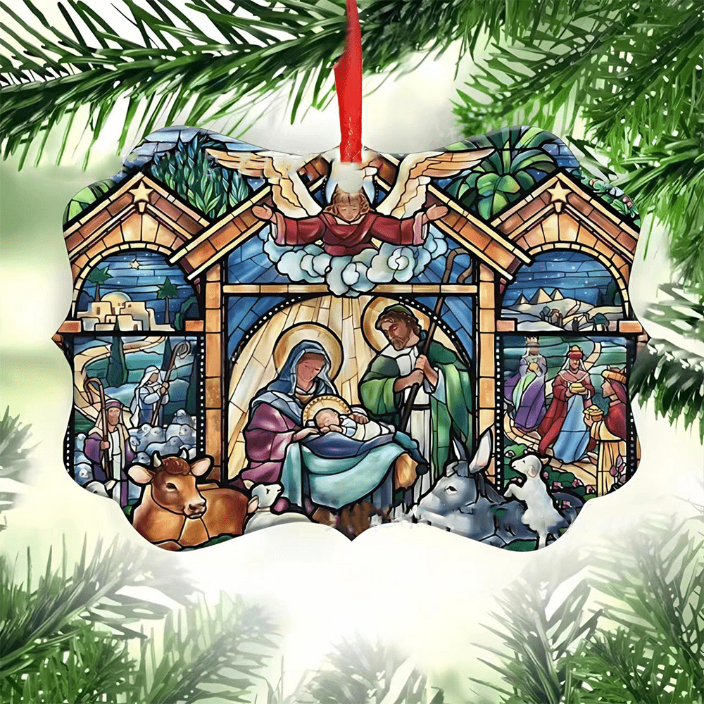 Christianartworkshop Acrylschilder, Krippe, Weihnachtsdekoration zum Aufhängen, D - Weihnachtskrippe - image 0