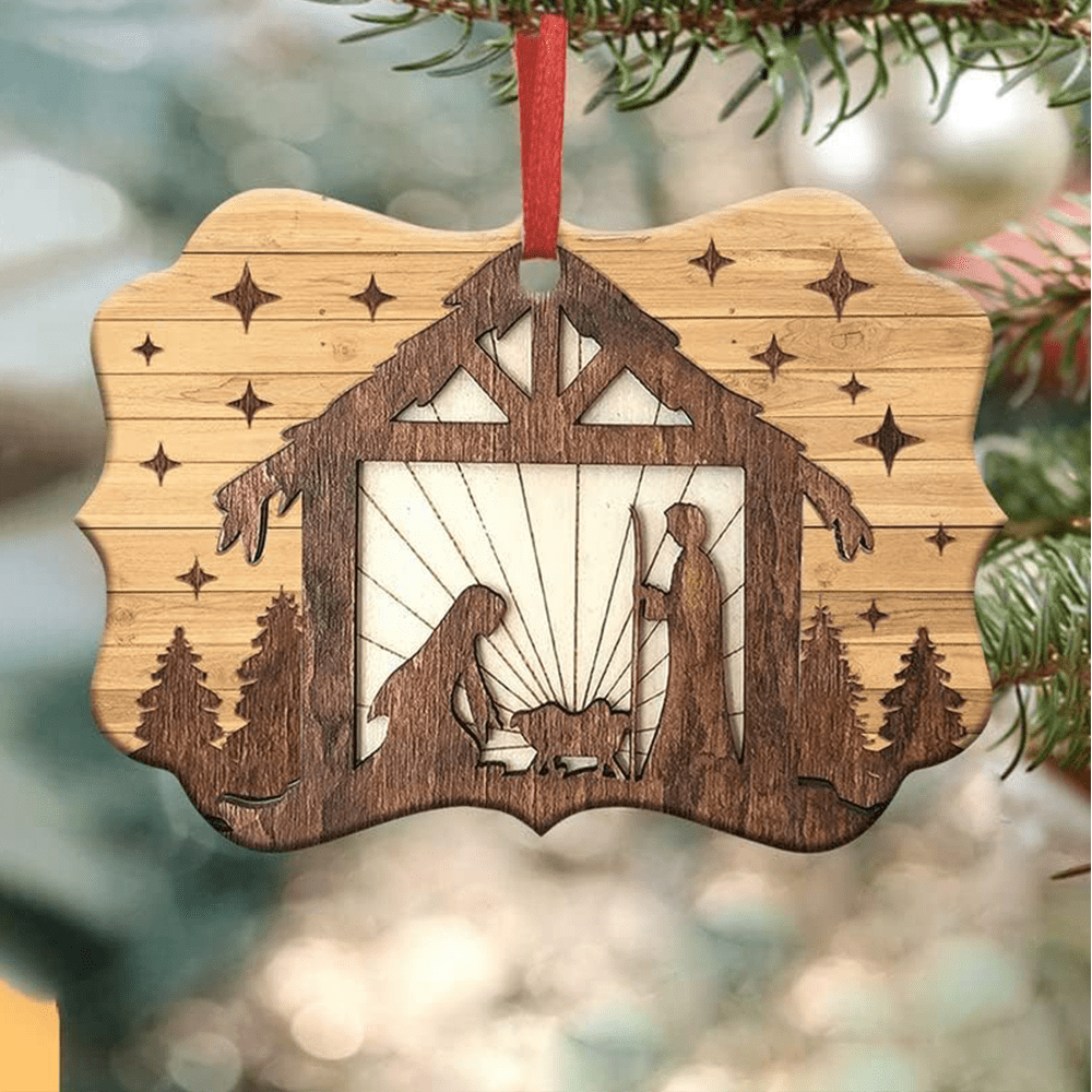 Christianartworkshop Acrylschilder, Krippe, Weihnachtsschmuck zum Aufhängen, G - Weihnachtskrippe - image 0