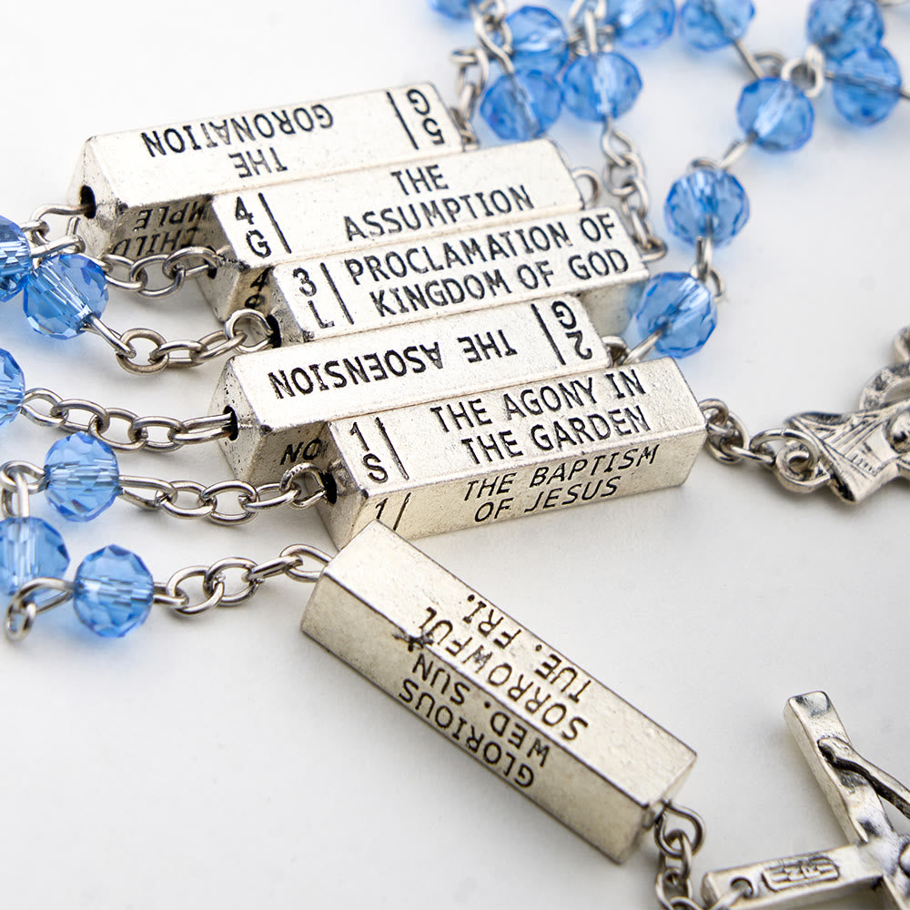 Christianartworkshop Der Mysterien-Rosenkranz, graviert, Mystery Bar - image 2