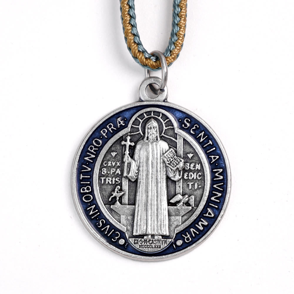 Christianartworkshop Olivenholz-Medaille des Heiligen Benedikt, Dekaden-Rosenkranz - image 9