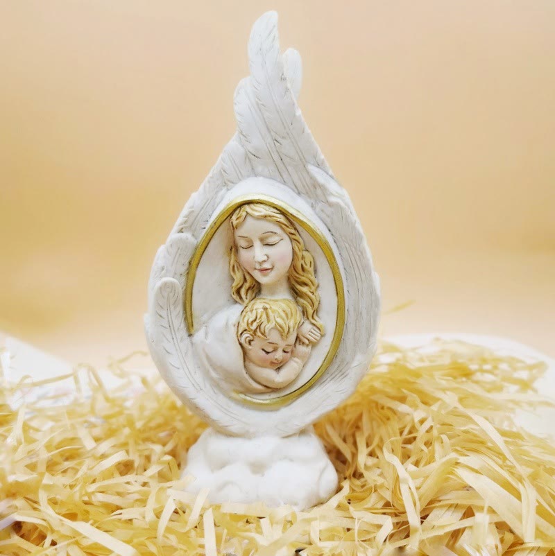 Christianartworkshop Tischdekoration, realistischer Stil, Kunstharz, Taufe der Heiligen Familie - Madonna mit Kind - image 3