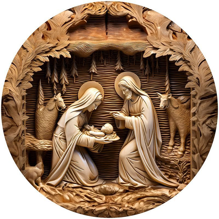 Christianartworkshop Braune Serie 8 Stile Christi Geburt Festliche Dekoration Hängende Ornamente F - Weihnachtskrippe - image 0