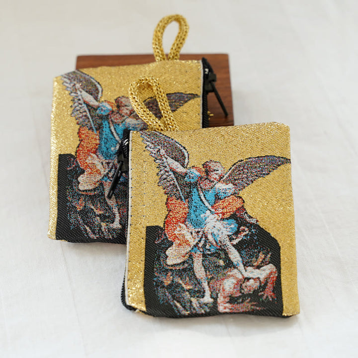 Christianartworkshop Schmuckbeutel aus Baumwolle im Retro-Klassiker-Stil mit Heiliger Ikone, doppelseitiges Muster - Stil K - image 14