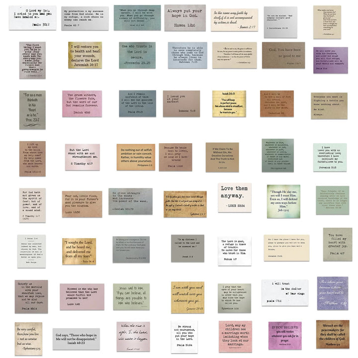 Christianartworkshop Klassische religiöse Bibel inspirierende Zitate gesegnet Glauben Aufkleber