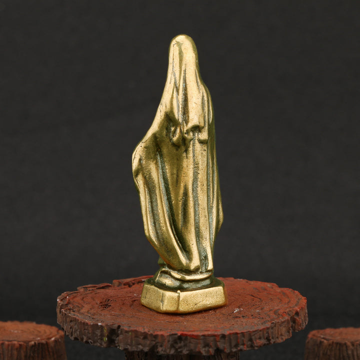 Christianartworkshop Retro-Stil Messing Stereoskopische Bronze Unsere Liebe Frau der Gnade Desktop-Dekorationen Ornament - image 2