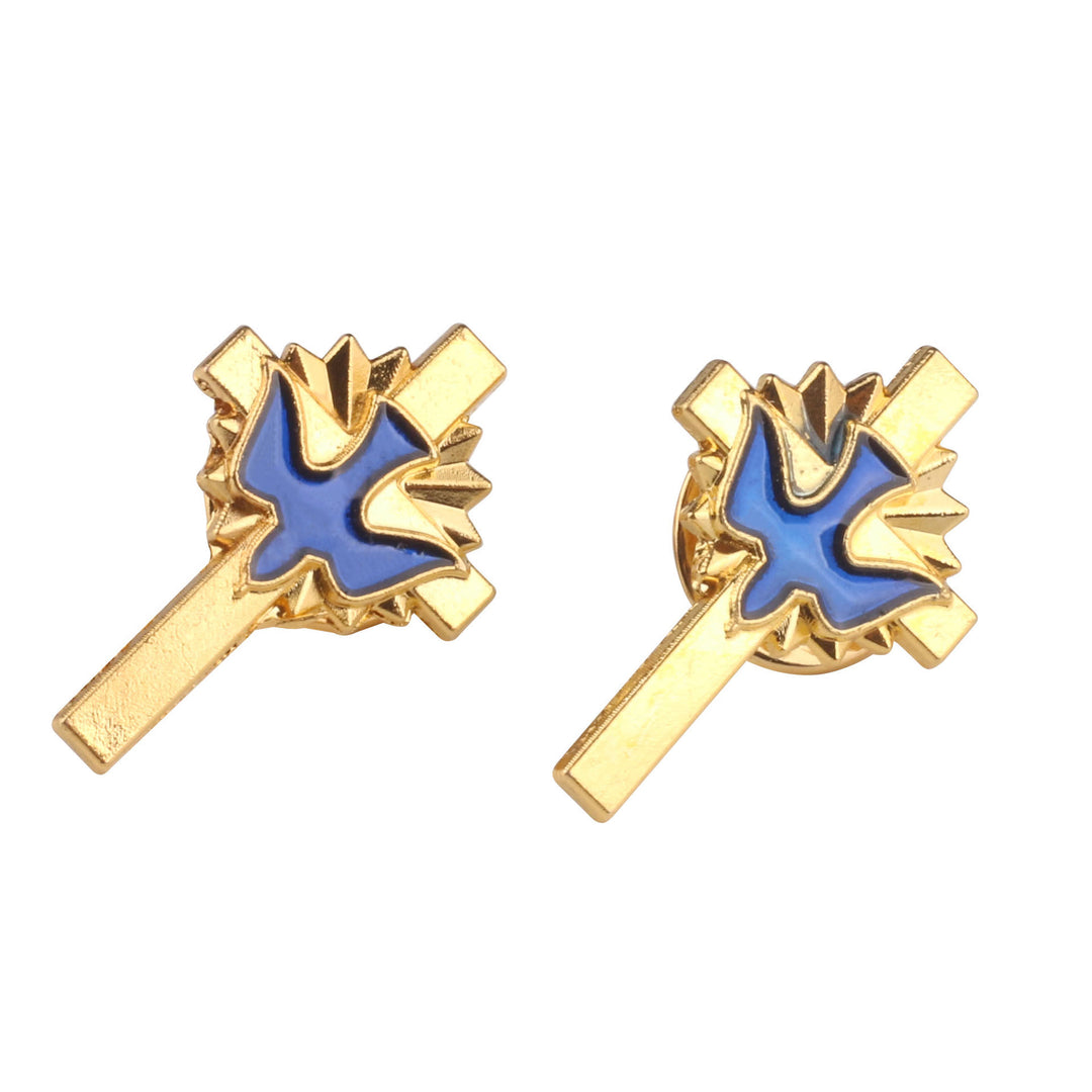 Christianartworkshop 4 Stück/Set Retro-Stil Heiliger Geist Kreuz Anti-Exposure Pin Mode Religion Brosche