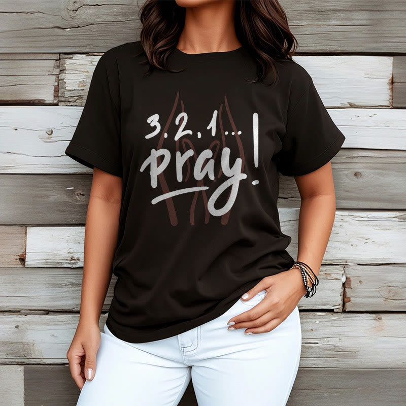 Christianartworkshop T-Shirt mit Zitat-Stil, inspirierendes Gebet, kurzärmelig, gewaschen