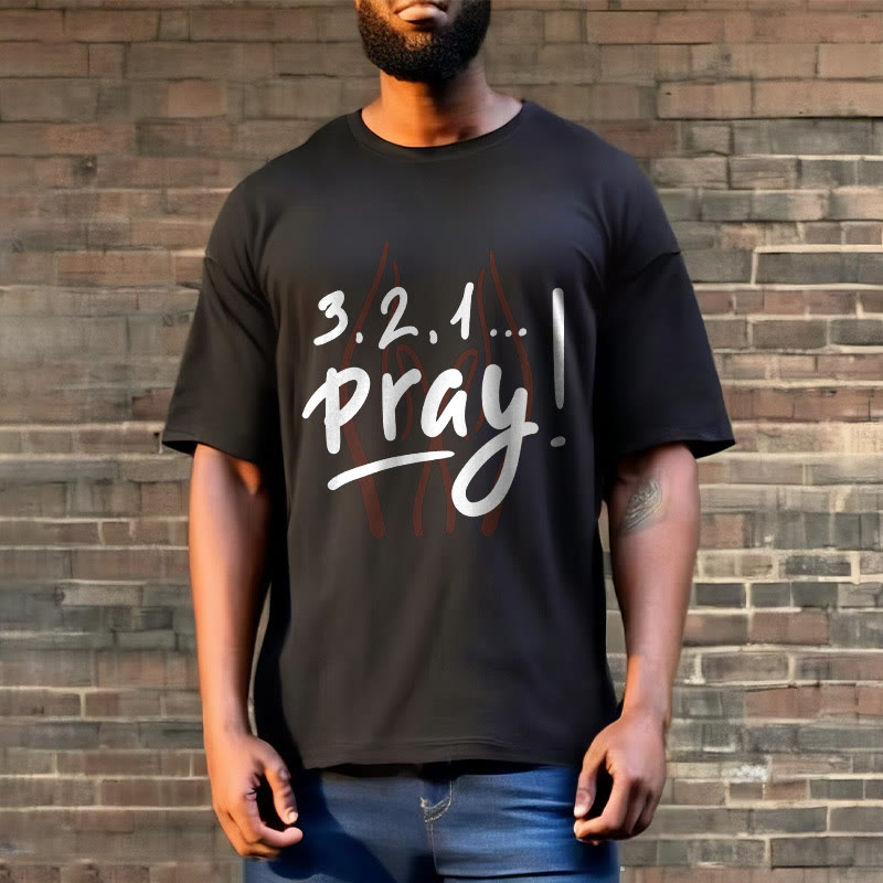 Christianartworkshop T-Shirt mit Zitat-Stil, inspirierendes Gebet, kurzärmelig, gewaschen