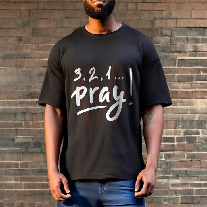 Christianartworkshop T-Shirt mit Zitat-Stil, inspirierendes Gebet, kurzärmelig, gewaschen