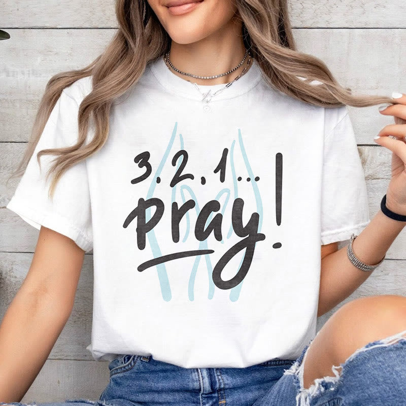 Christianartworkshop T-Shirt mit Zitat-Stil, inspirierendes Gebet, kurzärmelig, gewaschen