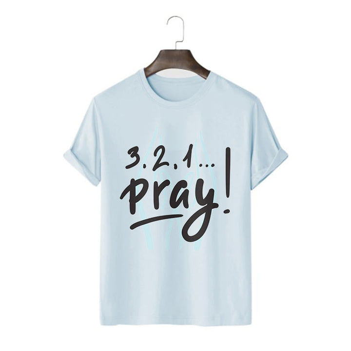 Christianartworkshop T-Shirt mit Zitat-Stil, inspirierendes Gebet, kurzärmelig, gewaschen