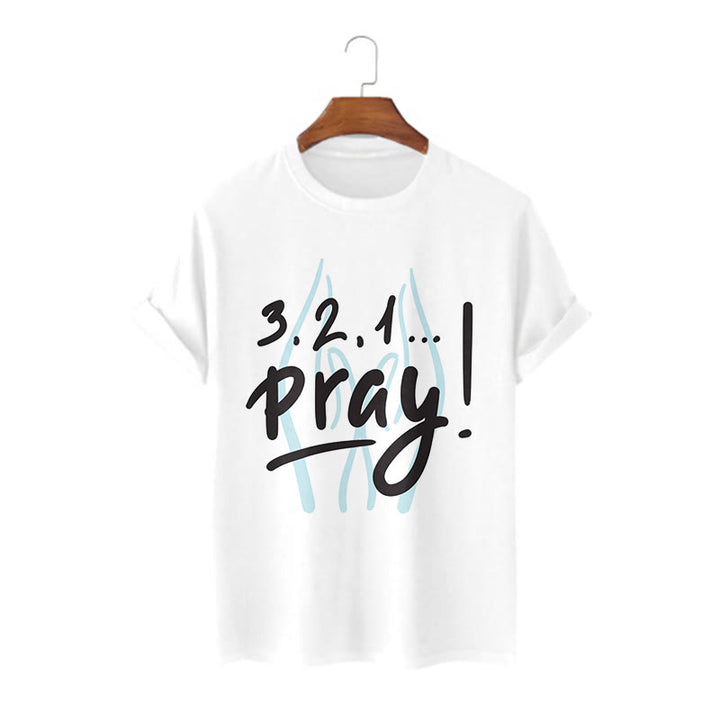 Christianartworkshop T-Shirt mit Zitat-Stil, inspirierendes Gebet, kurzärmelig, gewaschen