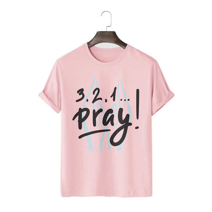 Christianartworkshop T-Shirt mit Zitat-Stil, inspirierendes Gebet, kurzärmelig, gewaschen