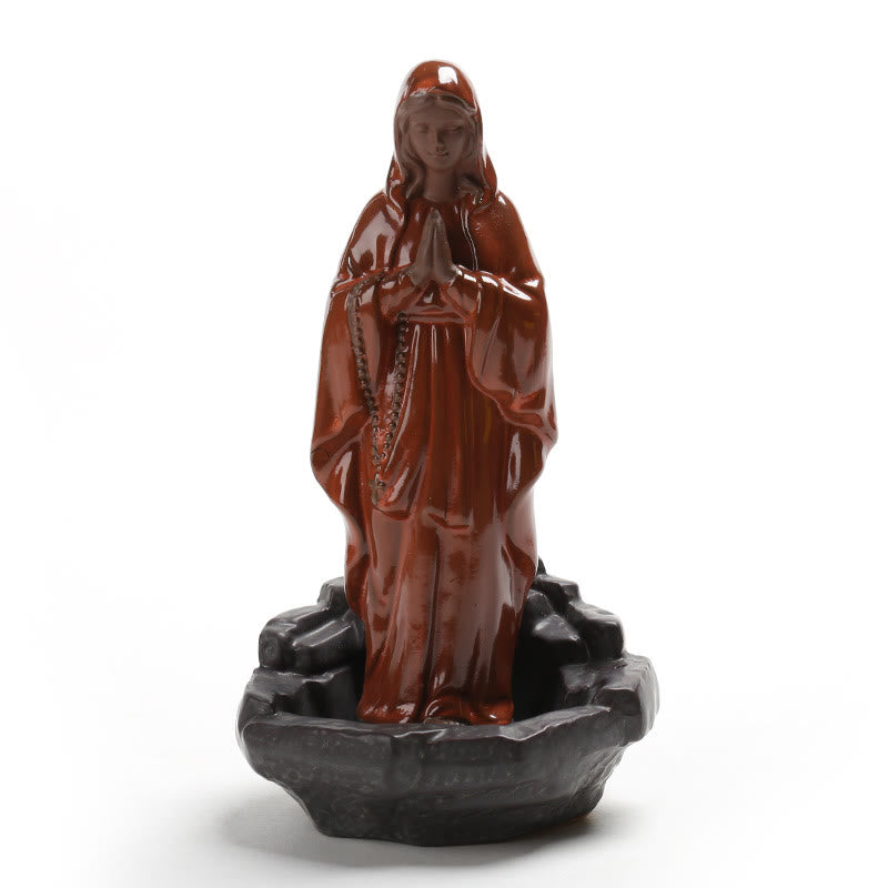 Christianartworkshop Weihrauchbrenner im klassischen Stil, Jungfrau Maria und Jesus, Schreibtisch-Dekoration, Ornament