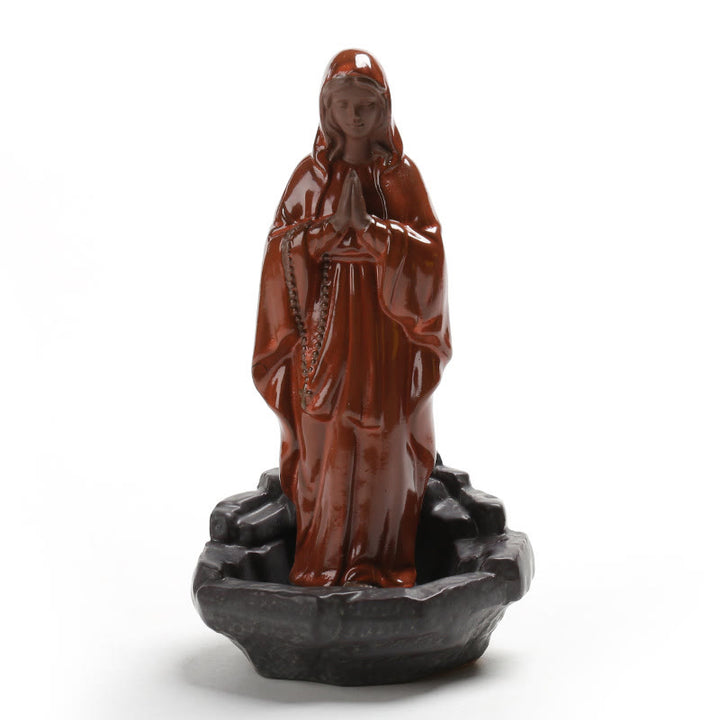 Christianartworkshop Weihrauchbrenner im klassischen Stil, Jungfrau Maria und Jesus, Schreibtisch-Dekoration, Ornament