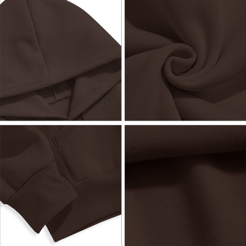 Christianartworkshop Kapuzenpullover aus Polyester im klassischen Stil mit Heiligenfigur und offenen, betenden Händen, mit Fleecefutter - image 19