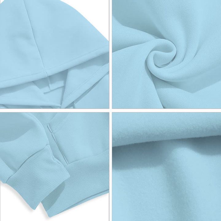 Christianartworkshop Farbiger Stil „Jeder Atemzug spricht seinen Namen“ Polyester-Kapuzenpullover mit Fleecefutter - image 29