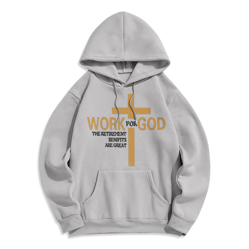 Christianartworkshop Klassischer Hoodie im Kreuzstil – Fleecegefüttertes Polyester - Grau - 2XL - image 30