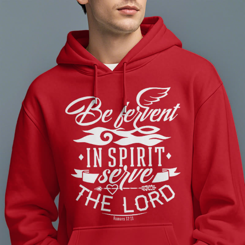 Christianartworkshop Moderner Stil Be Fervent In Spirit Fleece-gefütterter Polyester-Kapuzenpullover - image 37
