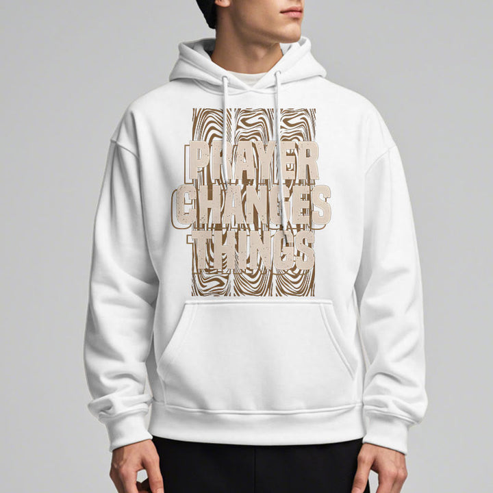 Christianartworkshop Moderner Stil „Prayer Changes Things“ Fleecegefütterter Polyester-Kapuzenpullover