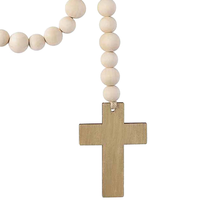Christianartworkshop Klassischer rustikaler Stil, Kreuzquaste, Holzperlen-Dekorationen