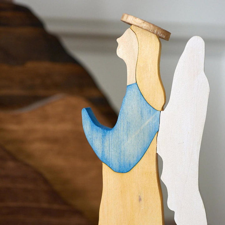 Christianartworkshop Moderner Stil, farbenfrohe Holzornamente mit der Auferstehung Jesu Christi