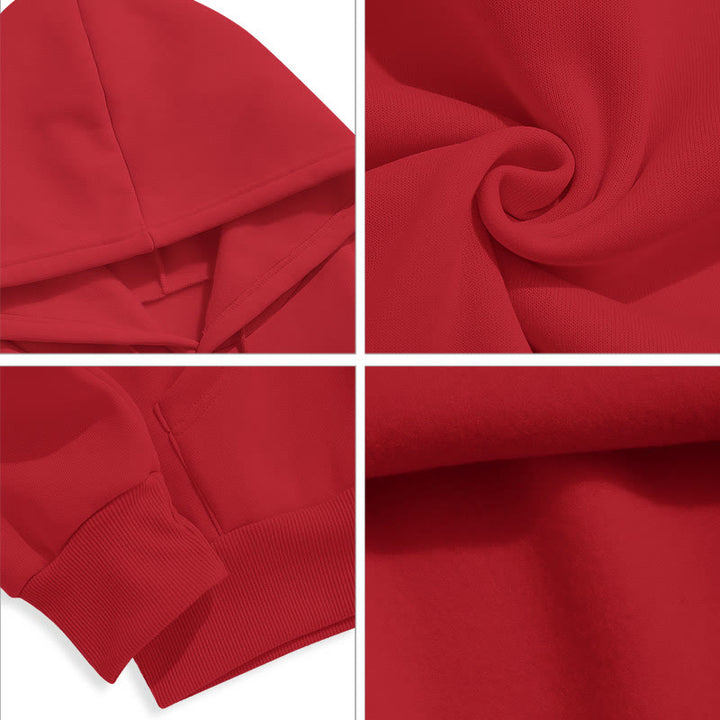 Christianartworkshop Farbiger Stil Heilige Nacht Weihnachtskrippe Fleece gefütterter Polyester-Kapuzenpullover