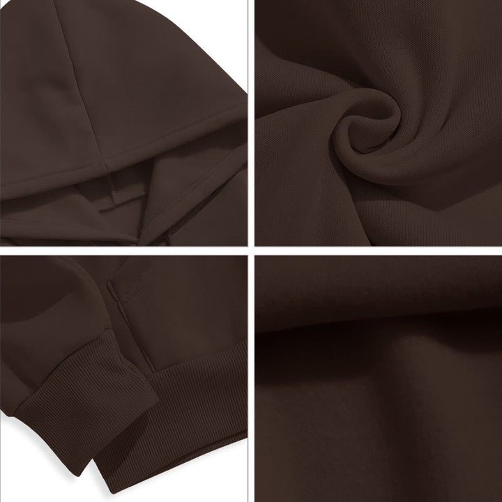 Christianartworkshop Farbiger Stil Heilige Nacht Weihnachtskrippe Fleece gefütterter Polyester-Kapuzenpullover