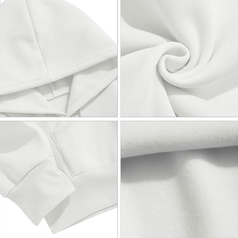Christianartworkshop Farbiger Stil Heilige Nacht Weihnachtskrippe Fleece gefütterter Polyester-Kapuzenpullover