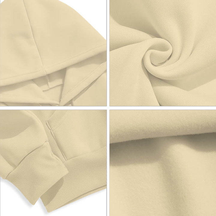 Christianartworkshop Farbiger Stil Heilige Nacht Weihnachtskrippe Fleece gefütterter Polyester-Kapuzenpullover