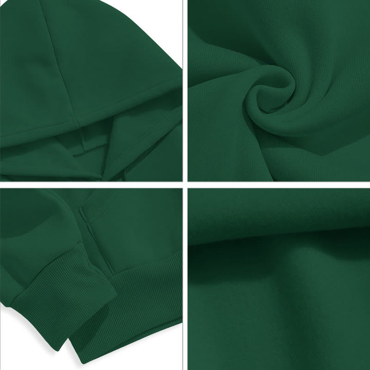 Christianartworkshop Farbiger Stil Heilige Nacht Weihnachtskrippe Fleece gefütterter Polyester-Kapuzenpullover