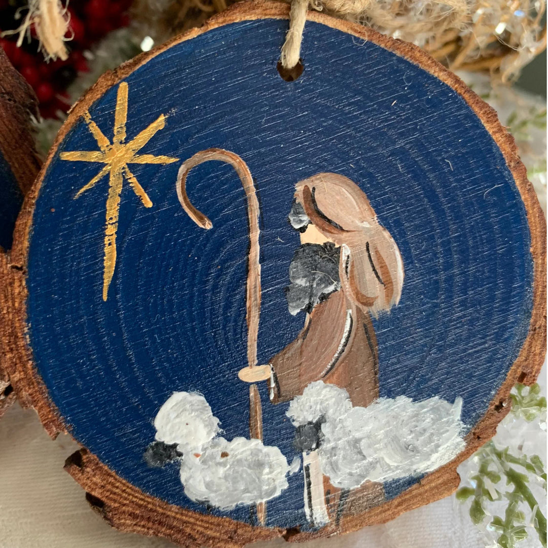 Christianartworkshop Weihnachtskrippe im farbigen Stil, Weihnachtskrippe aus Holz zum Aufhängen - Stil E - image 6