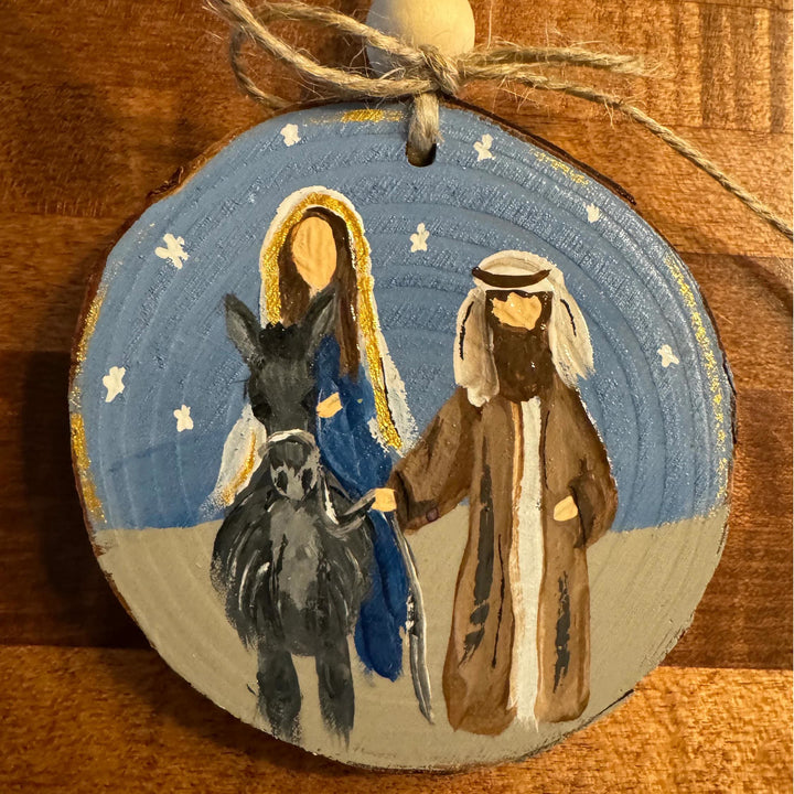 Christianartworkshop Weihnachtskrippe im farbigen Stil, Weihnachtskrippe aus Holz zum Aufhängen - Stil F - image 7