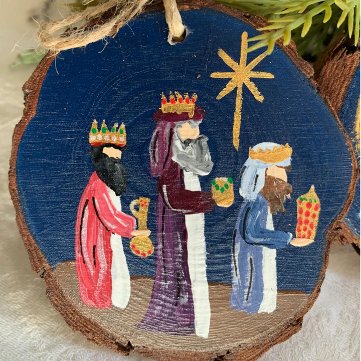 Christianartworkshop Weihnachtskrippe im farbigen Stil, Weihnachtskrippe aus Holz zum Aufhängen - Stil D - image 5