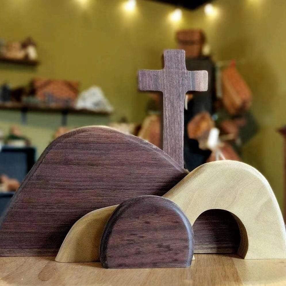 Christianartworkshop Klassischer Stil, Auferstehungsszene mit dem leeren Grab, Schreibtisch-Dekoration, Ornament