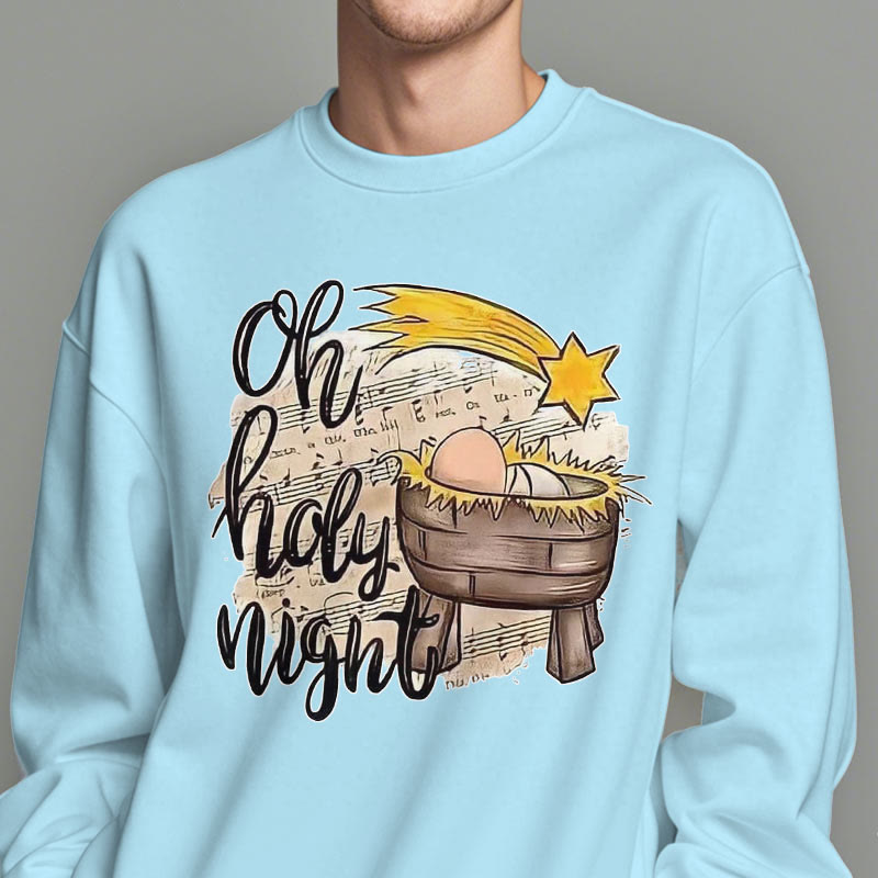 Christianartworkshop Farbiges Sweatshirt mit Krippenmotiv aus Fleece-gefüttertem Polyester - image 2