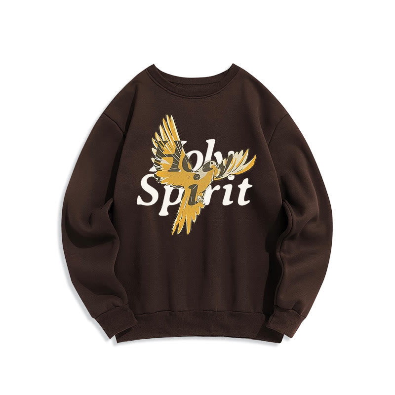 Christianartworkshop Sweatshirt im klassischen Stil mit Heiligem Geist und fliegender Taube, mit Fleecefutter aus Polyester
